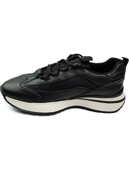 22265 Siyah Deri Erkek Casual Ayakkabı modelleri