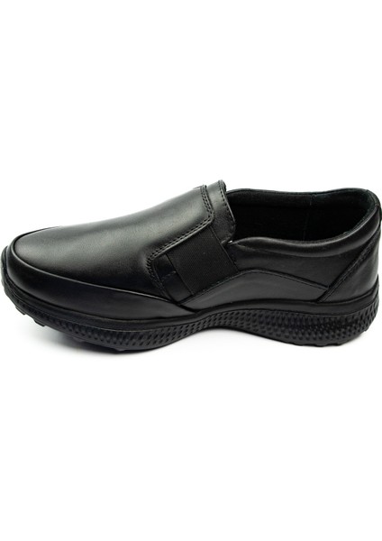 417 Siyah Deri Kadın Günlük Ayakkabı modelleri