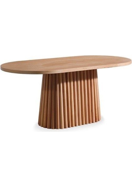 Savana Oval Ahşap Bohem Yemek Masası 80X160
