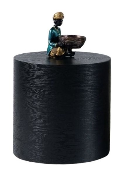 Walnut Ahşap Yan Sehpa