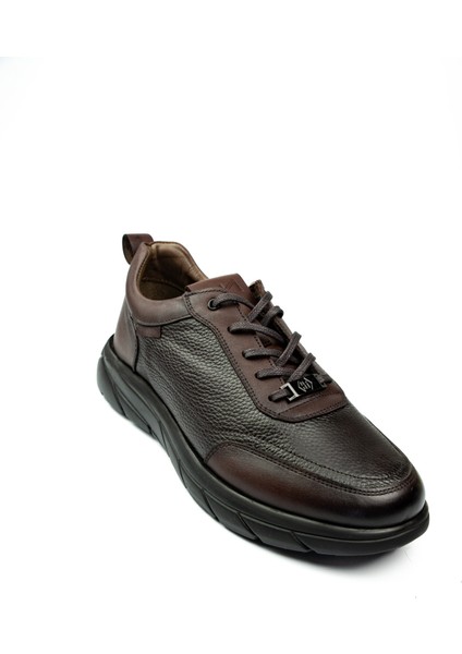22346 Kahverengi Deri Erkek Casual Ayakkabı