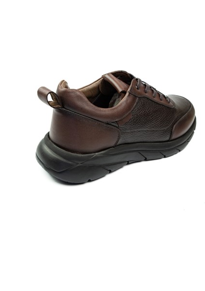 22346 Kahverengi Deri Erkek Casual Ayakkabı fırsatları