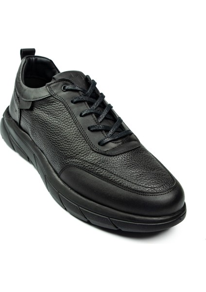 22346 Siyah Deri Erkek Casual Ayakkabı