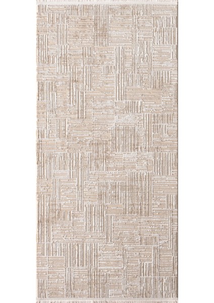 Özel Akrilik Dokuma Bej Renkli Modern Halı Eva Serisi 01100B