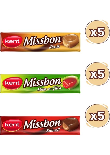 Missbon Karışık Şeker Paketi 43 gr - 15 Adet