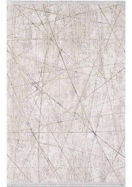 Özel Akrilik Dokuma Krem Bej Renkli Modern Halı Romantik Serisi 02429A