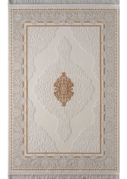 Özel Akrilik Dokuma Gold Krem Renkli Modern Halı Vanessa Serisi 06152N