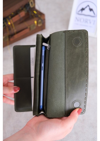 Saraciye Dikişli Telefon Bölmeli Hakiki Deri Cüzdan modelleri