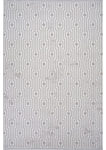 Özel Akrilik Dokuma Gri Renkli Modern Halı Karizma Serisi 02823C