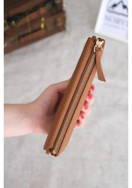 Telefon Bölmeli Hakiki Deri Kadın Cüzdan modelleri