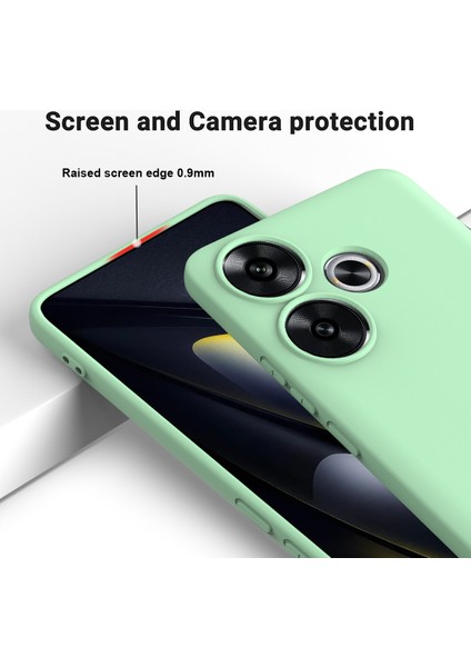 Xiaomi Poco F6 5g Kılıf El Kayışı-Yeşil ile Sıvı Silikon Düşme Önleyici Telefon Kılıfı Için (Yurt Dışından) fırsatları