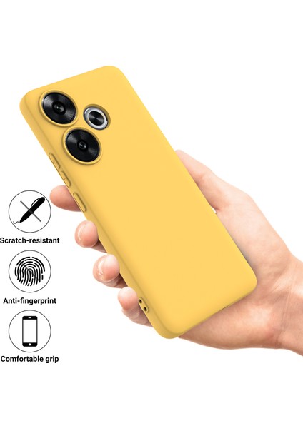 Xiaomi Poco F6 5g Kılıf Için El Kayışı ile Sıvı Silikon Düşme Önleyici Telefon Kapağı-Sarı (Yurt Dışından) fiyatları