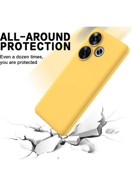 Xiaomi Poco F6 5g Kılıf Için El Kayışı ile Sıvı Silikon Düşme Önleyici Telefon Kapağı-Sarı (Yurt Dışından) indirimleri