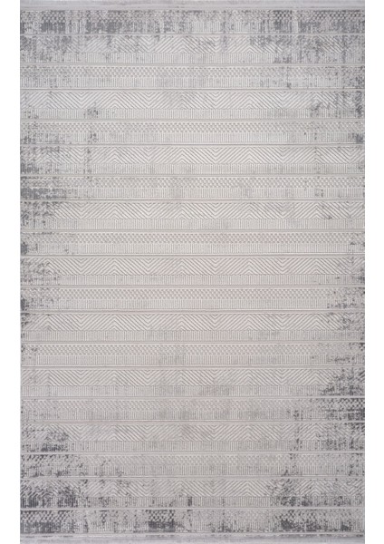 Özel Akrilik Dokuma Gri Renkli Modern Halı Karizma Serisi 02811C