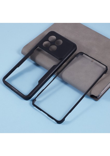 Xiaomi Poco X6 Pro 5g Kılıf Akrilik+Tpu Şeffaf Telefon Kılıfı, Pet Ekranlı Film-Siyah (Yurt Dışından) indirimleri