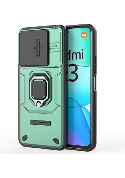 Xiaomi Redmi 13 5g/13 4g Kılıf Için Camshield Kickstand Pc+Tpu Telefon Kapağı-Yeşil (Yurt Dışından) fırsatları