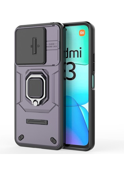 Xiaomi Redmi 13 5g/13 4g Kılıf Için Camshield Kickstand Pc+Tpu Telefon Kapağı-Mor (Yurt Dışından) fırsatları