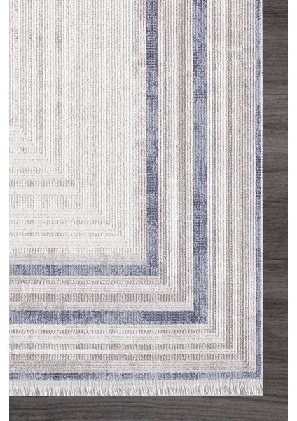 Özel Akrilik Dokuma Gri Mavi Renkli Modern Halı Romantik Serisi 02432B modelleri