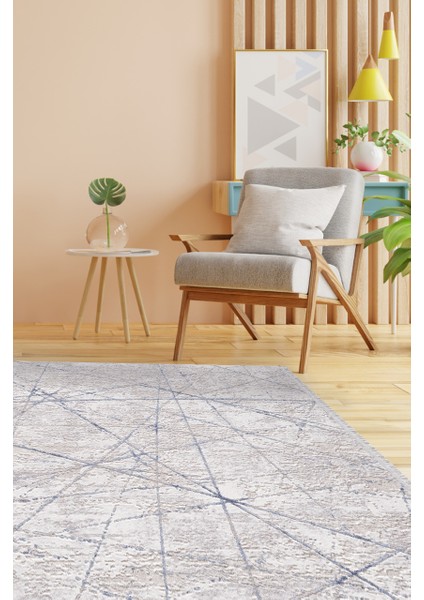 Özel Akrilik Dokuma Gri Mavi Renkli Modern Halı Romantik Serisi 02429B fiyatları