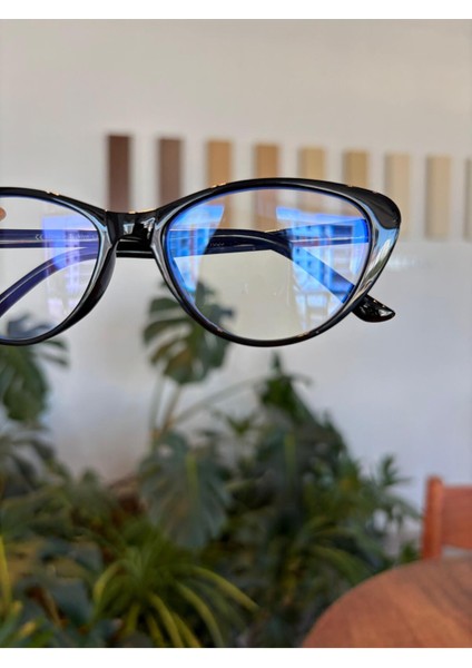 Frida Cat Eye 48 EKARTMAN Çekik Blue Block Mavi Işık Korumalı Cam Değişebilir Erkan Gözlüğü modelleri