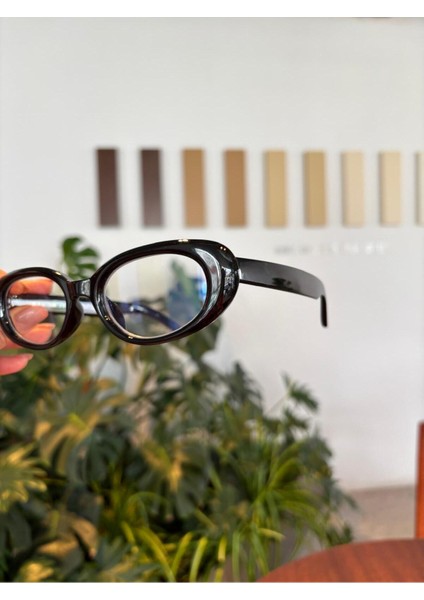 Siyah Cat Eye Retro Model Popüler Mavi Işık Korumalı Gözlük fiyatları