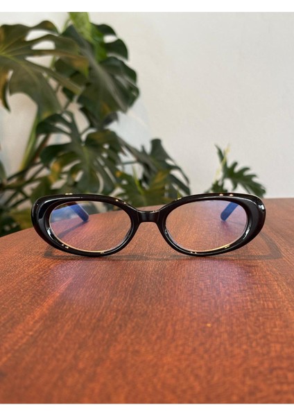 Siyah Cat Eye Retro Model Popüler Mavi Işık Korumalı Gözlük fırsatları