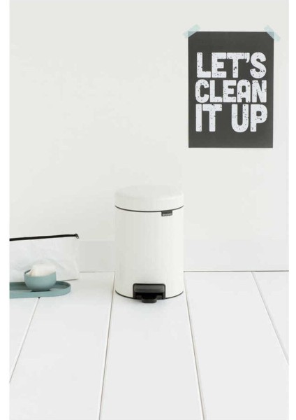 Çöp Kovası, Pedallı, Soft, 3lt - Beyaz modelleri