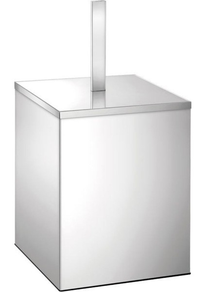 Çöp Kovası, Kapaklı, Kare, 304K,5 Lt - Parlak Paslanmaz Çelik