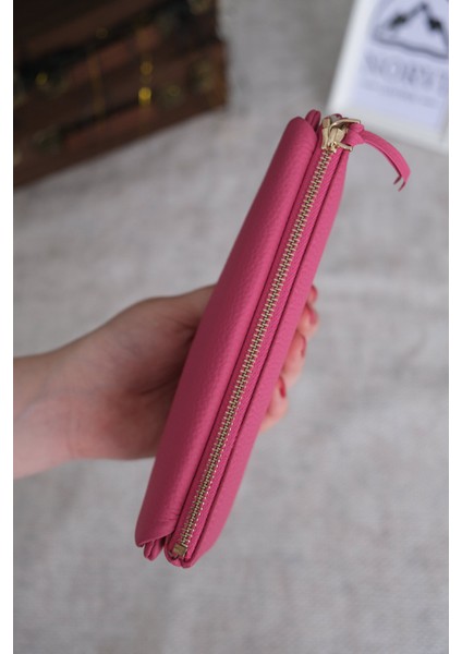 Telefon Bölmeli Hakiki Deri Kadın Cüzdan fırsatları