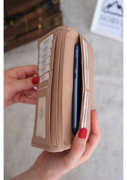 Telefon Bölmeli Hakiki Deri Kadın Cüzdan fiyatları