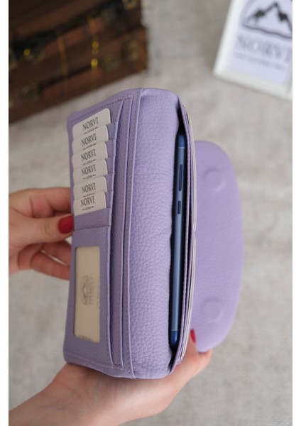 Telefon Bölmeli Hakiki Deri Kadın Cüzdan modelleri