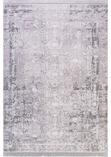 Özel Akrilik Dokuma Gri Krem Renkli Modern Halı Inspıratıon Serisi 00651G