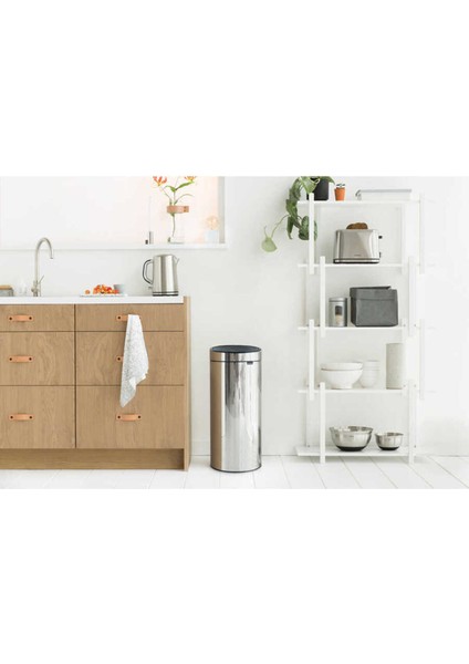 Çöp Kovası, Dokunmatik, Soft, 30LT - Parlak Paslanmaz Çelik fiyatları