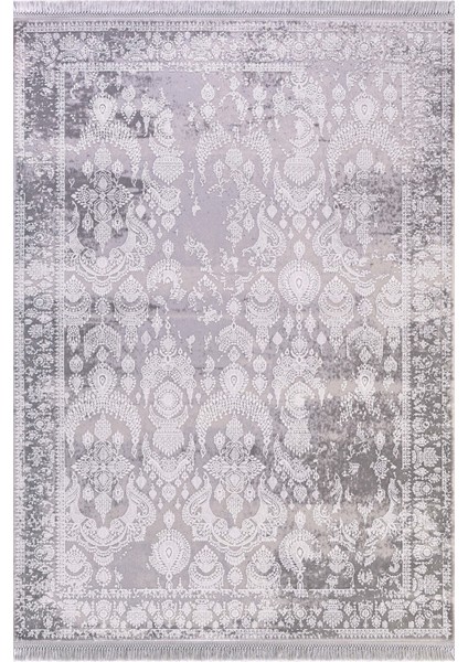 Özel Akrilik Dokuma Gri Krem Renkli Modern Halı Inspıratıon Serisi 00650G