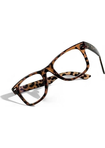 Goldin Leopar Desenli Wayf Unisex Ekran Okuma Gözlük Mavi Işık Korumalı modelleri