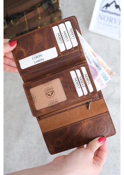 Saraciye Dikişli Çok Bölmeli Hakiki Deri Kadın Cüzdan fiyatları