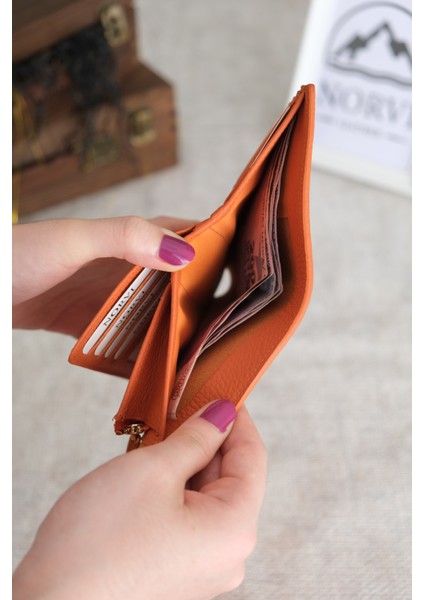 Saraciye Dikişli Çok Bölmeli Hakiki Deri Kadın Cüzdan indirimleri