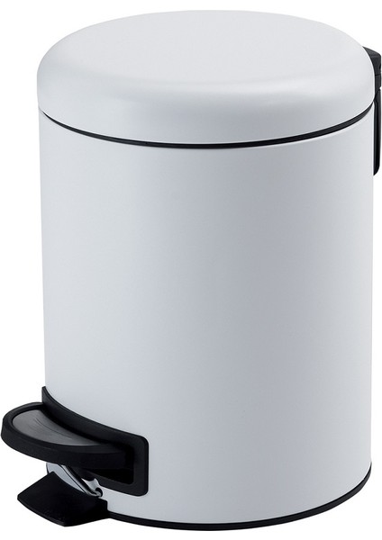 Çöp Kovası, Pedallı, Soft, 3lt - Mat Beyaz