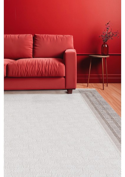 Özel Akrilik Dokuma Krem Bej Renkli Modern Halı Romantik Serisi 02425A fiyatları