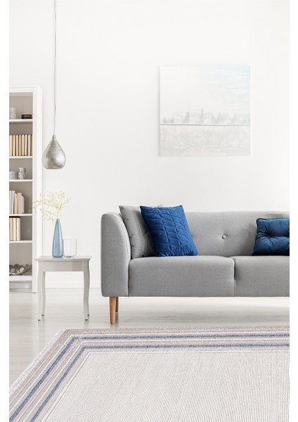 Özel Akrilik Dokuma Gri Mavi Renkli Modern Halı Romantik Serisi 02441B fiyatları