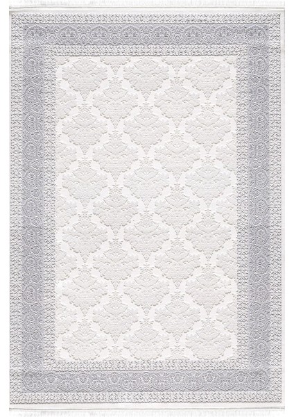 Özel Akrilik Dokuma Gri Krem Renkli Modern Halı Vanessa Serisi 06151A