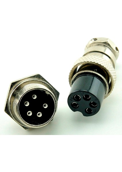 M16 5 Pin Konnektör Erkek+Dişi
