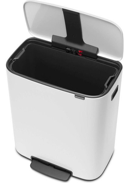 Bo Çöp Kovası, Pedallı, 60LT - Beyaz fırsatları
