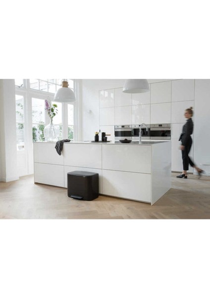 Bo Çöp Kovası, Pedallı, 36LT - Mat Siyah fiyatları