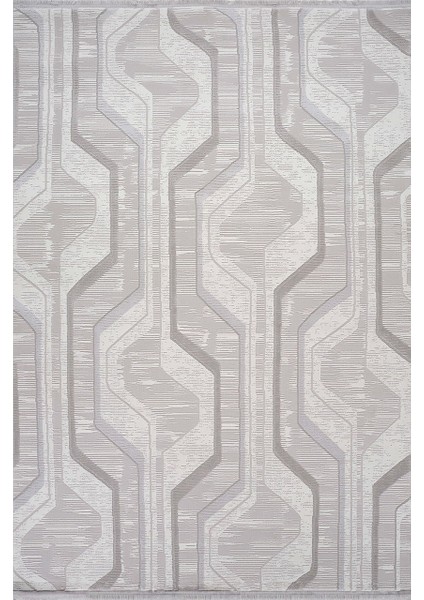 Özel Akrilik Dokuma Gri Renkli Modern Halı Karizma Serisi 02819E