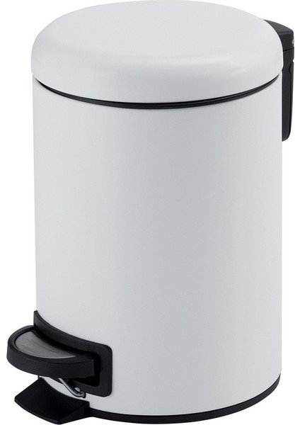 Çöp Kovası, Pedallı, Soft, 5lt - Mat Beyaz