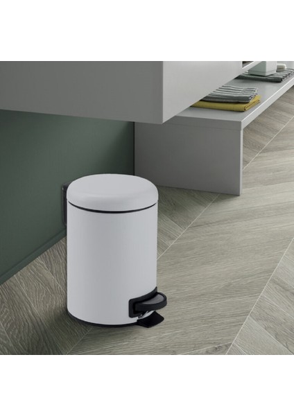 Çöp Kovası, Pedallı, Soft, 5lt - Mat Beyaz fiyatları