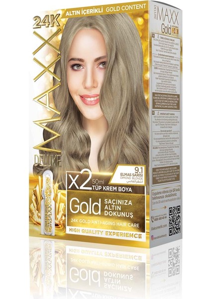 Gold Beauty Set Boya 9.1 Elmas Sarısı