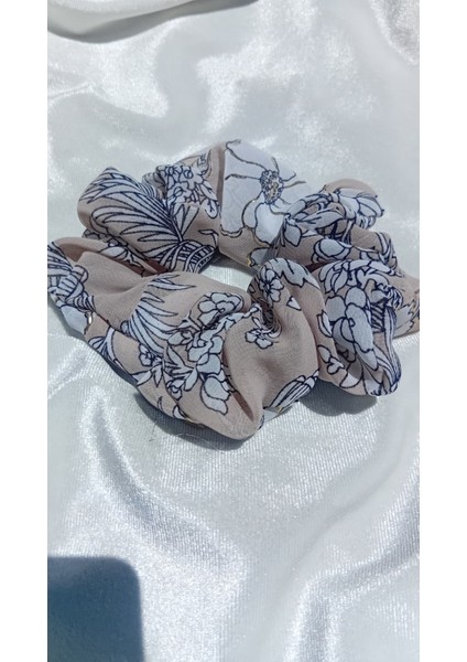 Floral Dream Desenli Şifon Scrunchie Set (2’li) modelleri