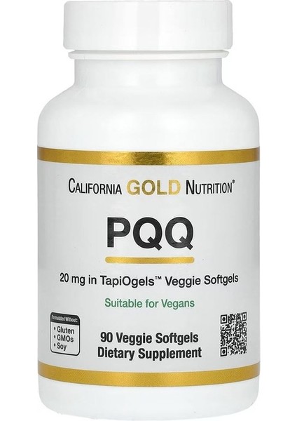Pqq, 20 Mg, 90 Veg. Yumuşak Kapsül.usa Menşei.dmmedicine'den